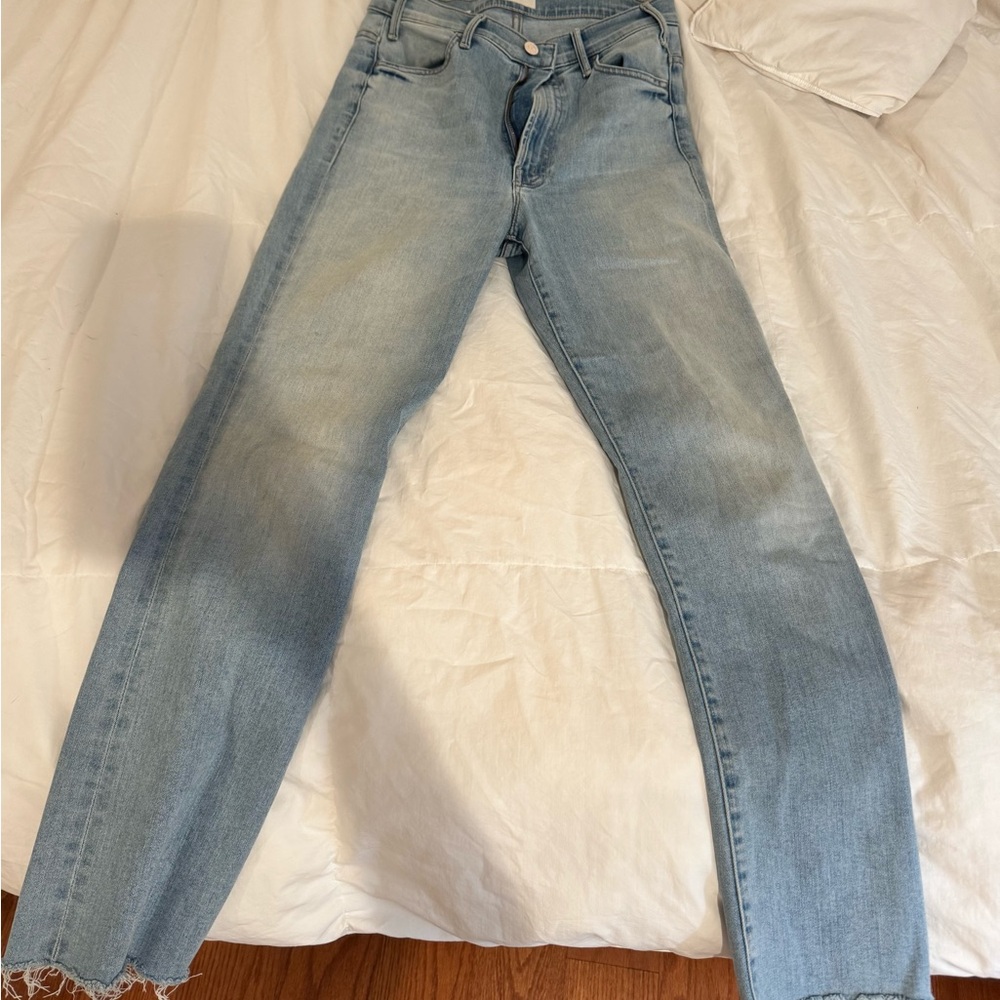 MOTHER Light Blue Denim Jeans Size 28